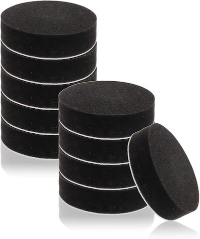 他サイト： 10個セット 愛車を傷つけない ソフト バフ スポンジ 電動ポリッシャー 洗車 ワックスがけ 研磨 コンパウンド カラーサイズバリエーション有り( ブラック, 150mm)の商品画像