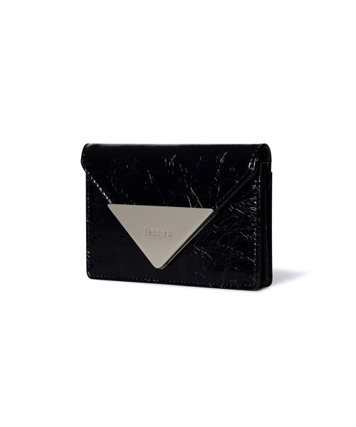 【FENNEC】 CRINKLE TRIANGLE ACCORDION POCKET - BLACK 財布 正規品