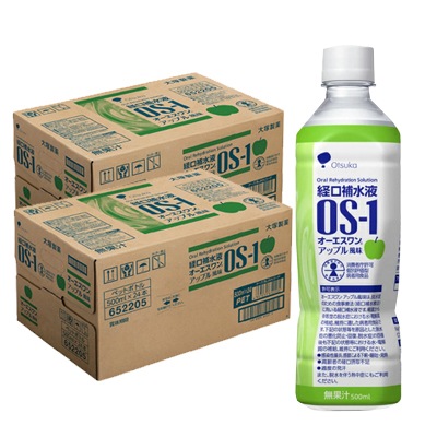 OS-1 オーエスワン アップル風味 500ml 48本 2ケース 経口補水液 【同梱不可】