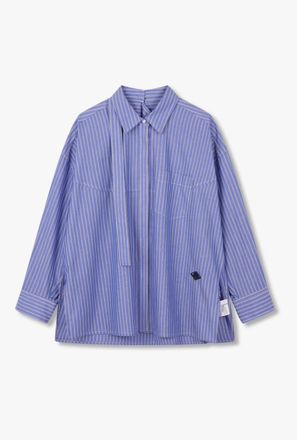 ストライプ パターン コットン シャツ