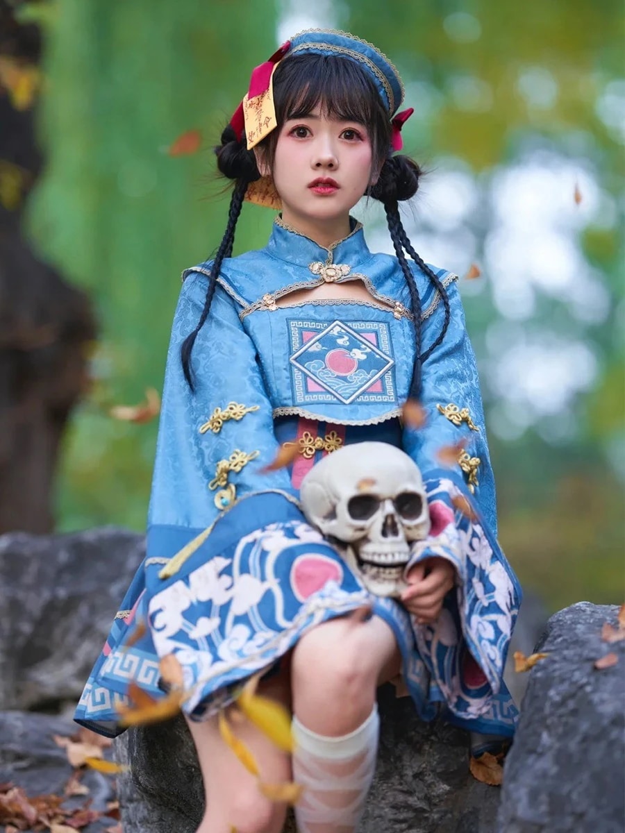 【送料無料】コスプレロリータドレス網紅同ロリータゾンビロリータハロウィンコスチュームコスプレ衣装