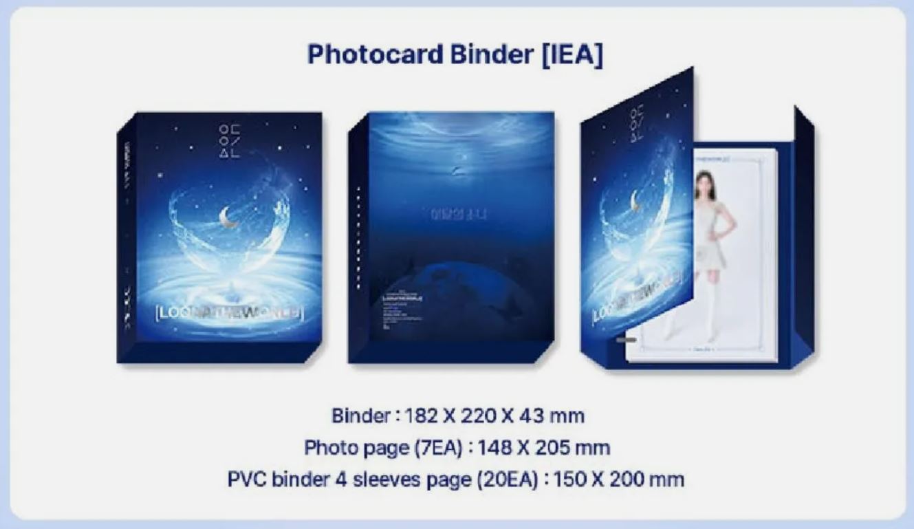 (未開封新品) (今月の少女フォトカードバインダーグッズ) LOONA 2022 1st WORLD TOUR LOONATHEWORLD IN SEOUL MD PHOTOCARD BINDER