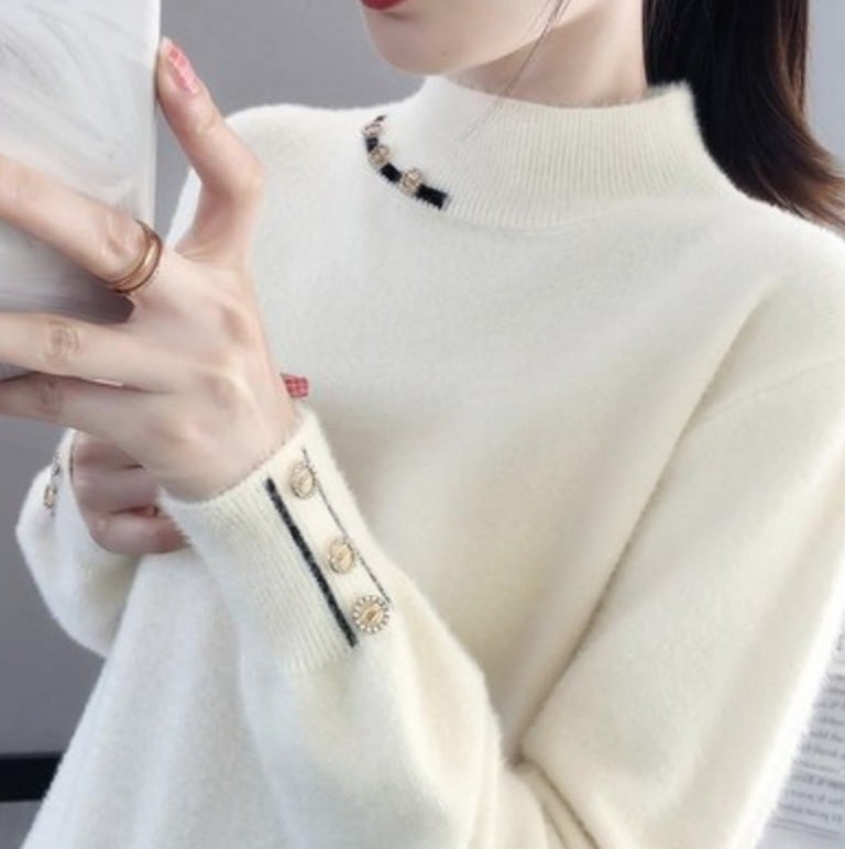 トップス デート カットソー ニットソー セーター 袖あり 長袖 かわいい 大人可愛い きれいめ シンプル カジュアル 大人 上品 おしゃれ お洒落 かっこいい レトロ 大人女子 こなれ感 キュート