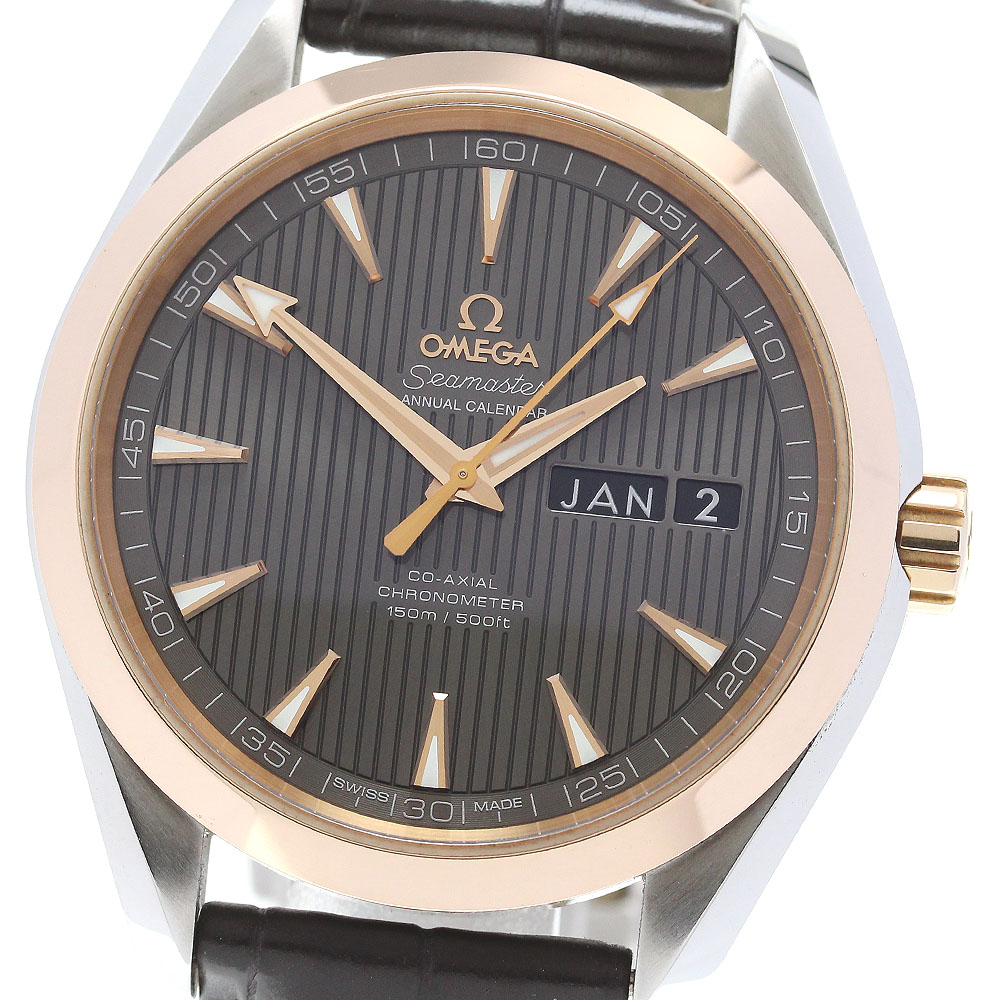 オメガ OMEGA 231.23.43.22.06.002 シーマスター アクアテラ コーアクシャル アニュアルカレンダー 自動巻き メンズ 良品 _843095【中古】 334,800円