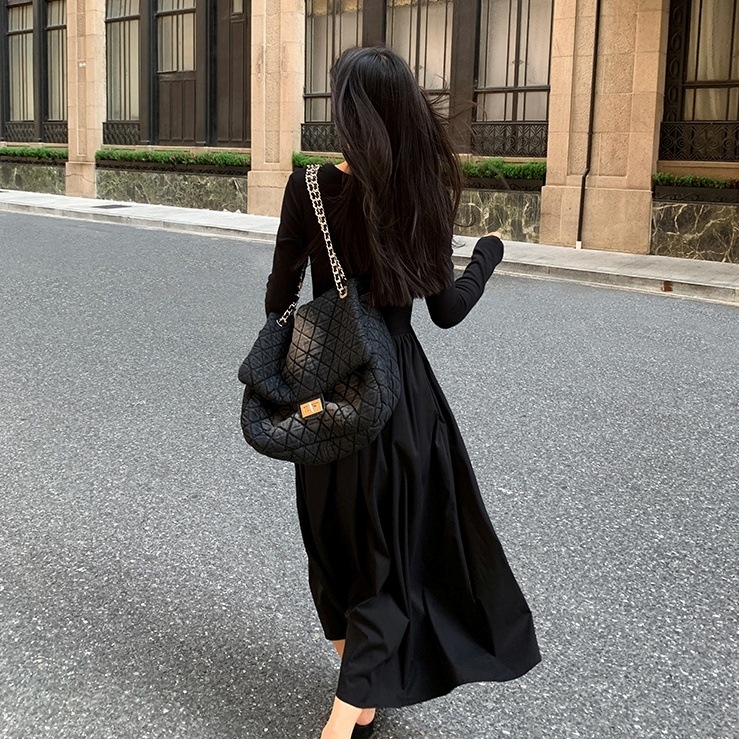 ワンピース ロングワンピース 長袖 ラウンドネック カットアウト ワンピース ロングワンピース 長袖 ラウンドネック カットアウト