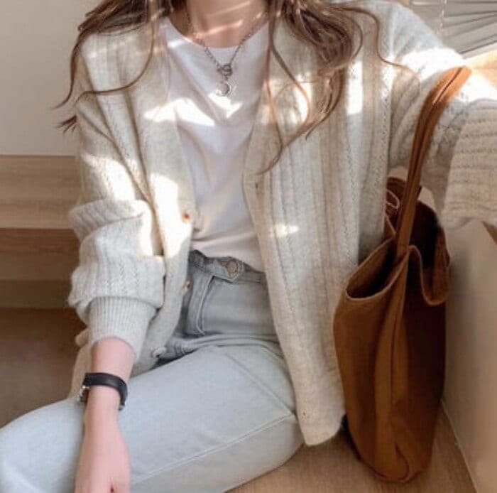 トップス デート ニットソー セーター カーディガン かわいい 大人可愛い きれいめ シンプル Vネック 長袖 ゆったり 休日 Vネック 楽ちん ホワイト イエロー ブルー グリーン パープル 韓国