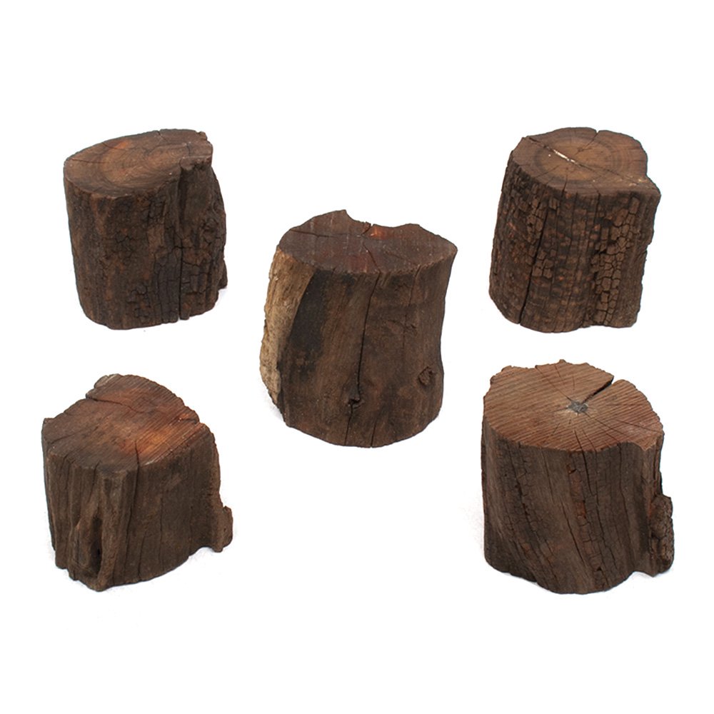 形状お任せ　煮込み済み　切り株ドリフトウッド　Ｍサイズ（約７ー９ｃｍ）　Ｎｏｒｍａｌタイプ（高さ約５ー１０ｃｍ）　５本　ＣＲＣ21―10―20―10―00