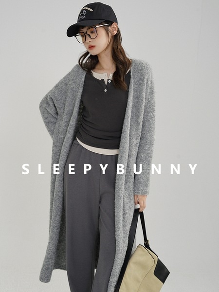 ねむいうさぎみるく FUFU レイジースタイルセーター ニットカーディガン