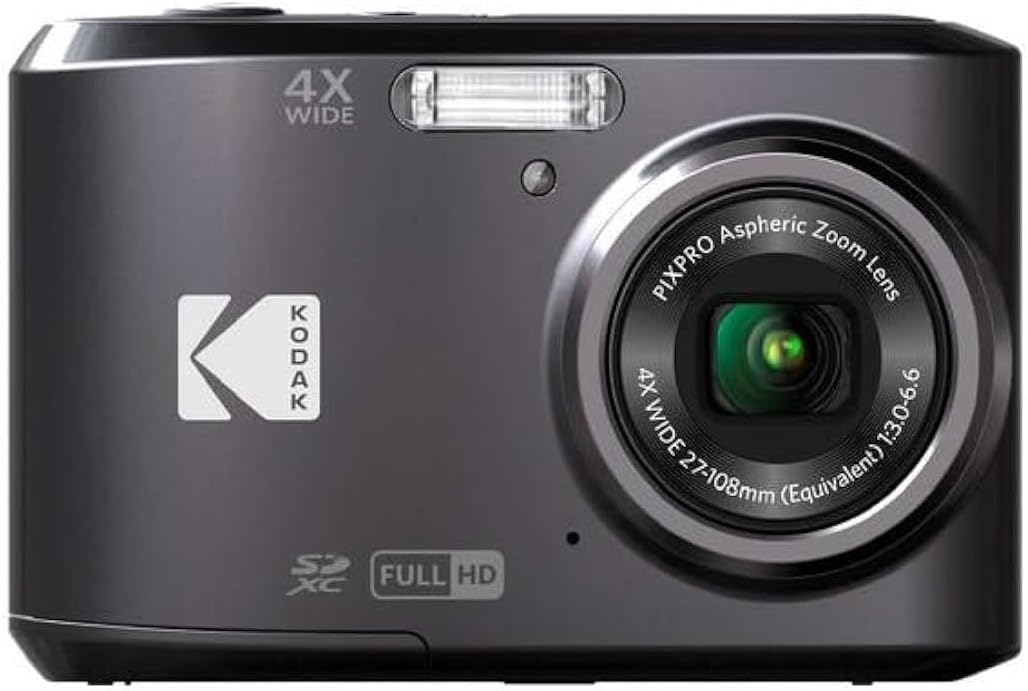 Kodak PIXPRO Friendly Zoom FZ43 16 MP Digital Camera with 4X Optical Zoom and 2.7 LCD Screen (Black)