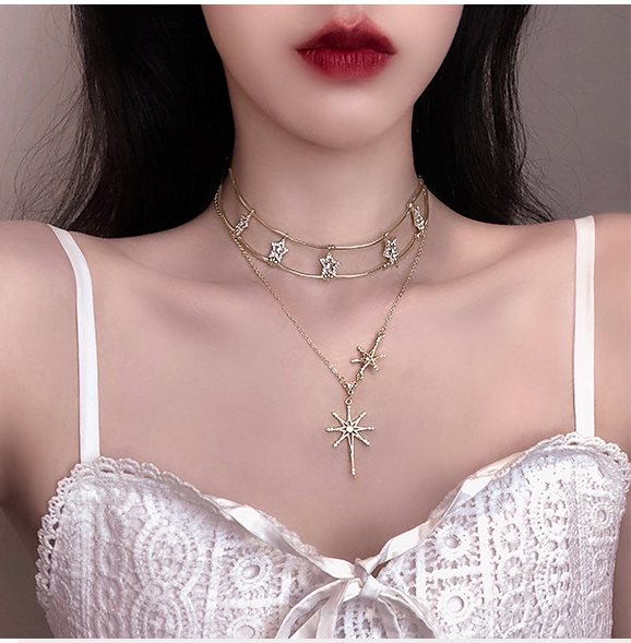 国内無料発送 鎖骨 チョーカー ネックレス アクセサリー 母 娘 妻 韓国ファッション ペンダント セット かわいい レディース 女性 誕生日ギフト 彼女 金属アレルギー 記念日プレゼント ネックレス 海外ブランド Vivalafocaccia Com