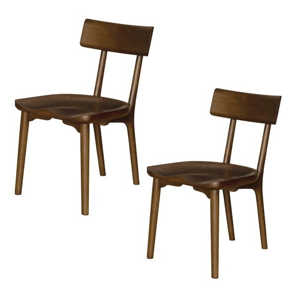 筑波産商 クラフト ダイニングチェア 2脚 DBR メーカー直送