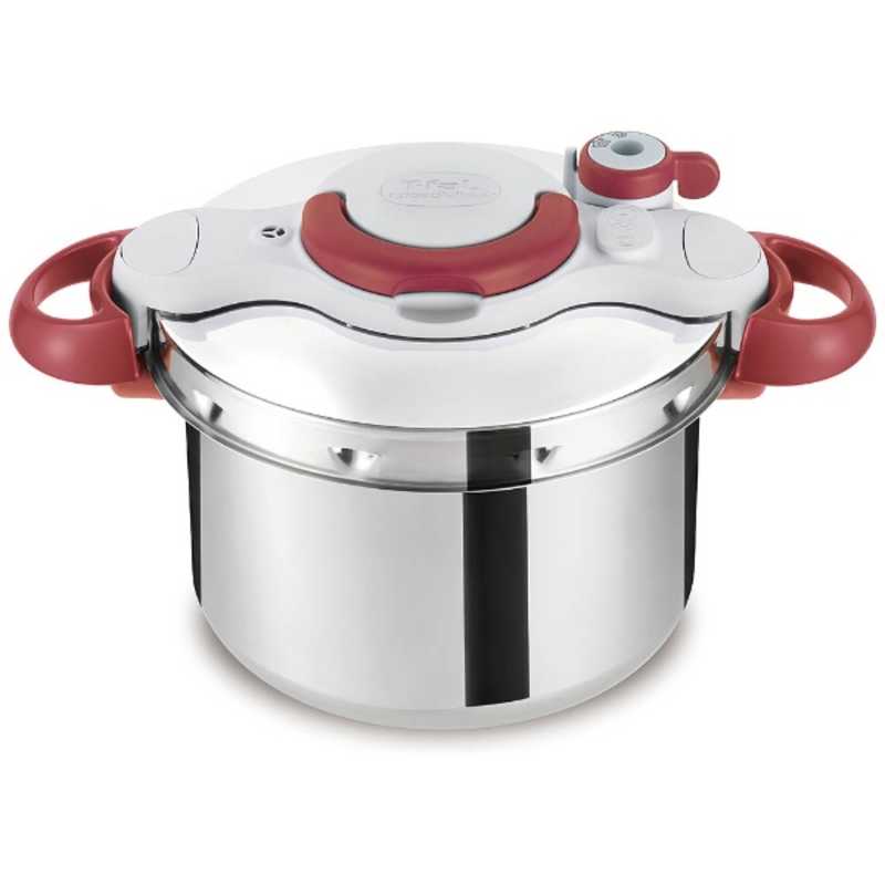 T-fal　IH対応 圧力鍋 クリプソ ミニット イージー(6L)　P4620769 レッド