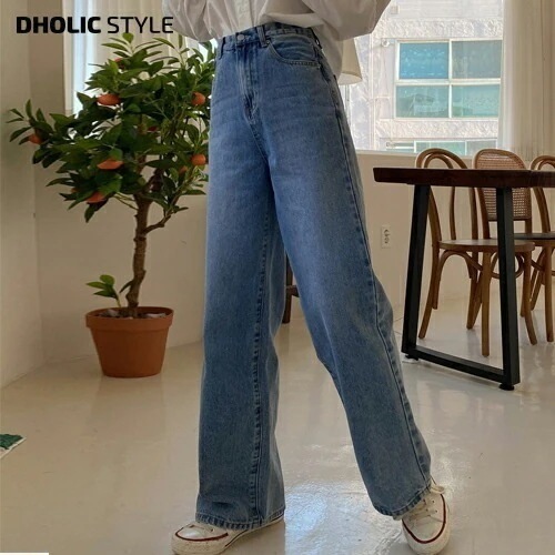 3TYPEハイウエストワイドデニムパンツ・p523165