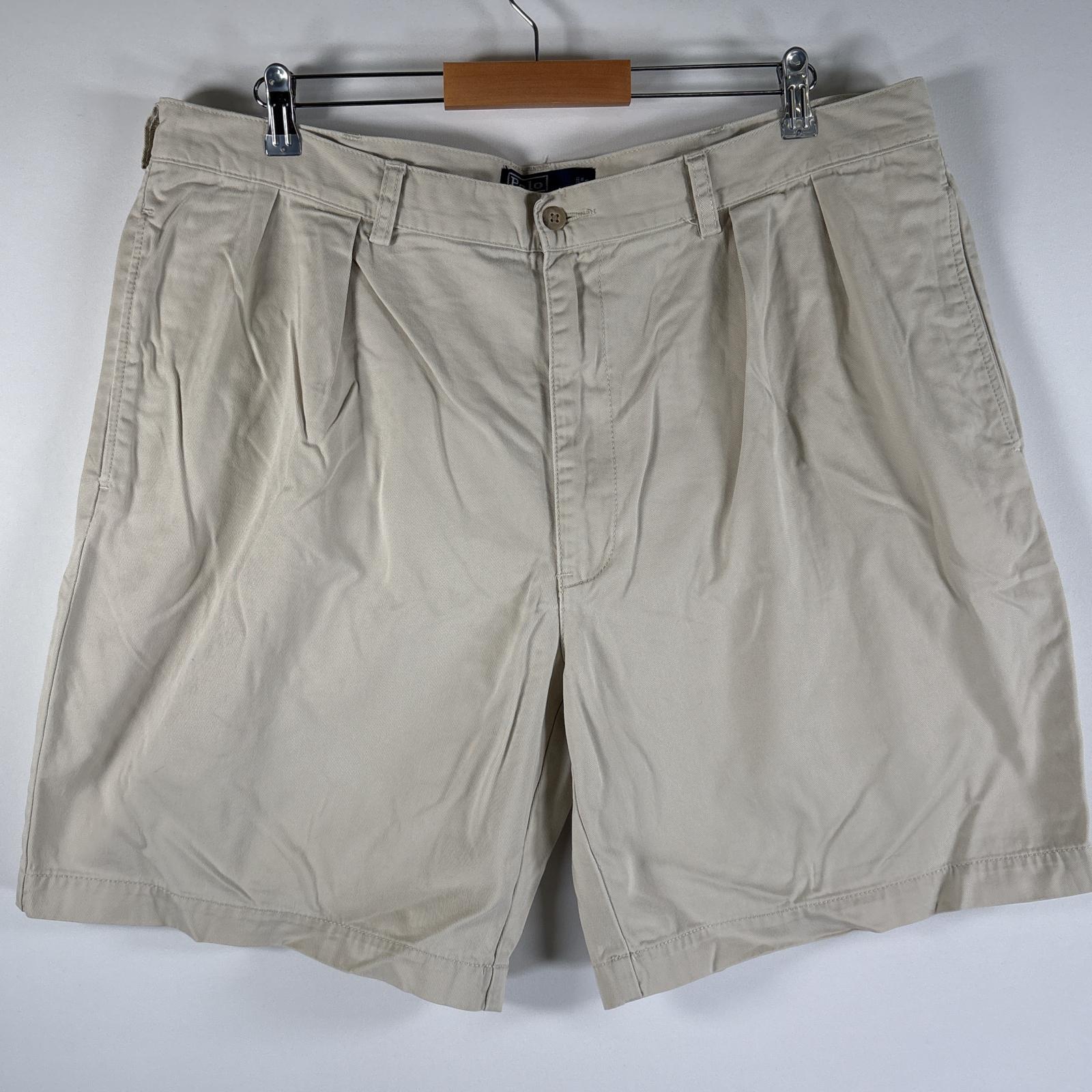 古着 90s/90年代 ポロバイラルフローレン Polo by Ralph Lauren ショートパンツ チノパン ポロチノ 大きいサイズ w42 ベージュ メンズ