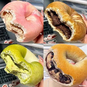 全粒粉ベーグルパンサンドイッチヨーロピアンバゲットマルチフレーバー全粒粉フィットネス食事代替品スクロース0健康朝食食品