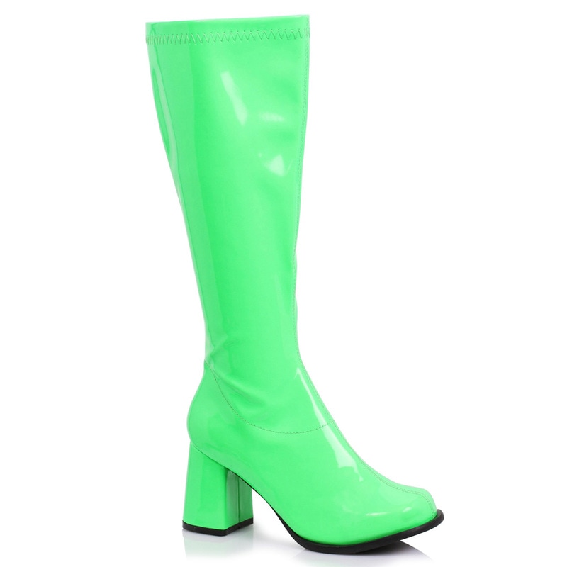 コスプレ 仮装 ゴーゴーブーツ ネオングリーン 23cm Size 6 【 パーティー 靴 シューズ コスプレブーツ パーティーグッズ プチ仮装 ハロウィン 衣装 変装グッズ 】