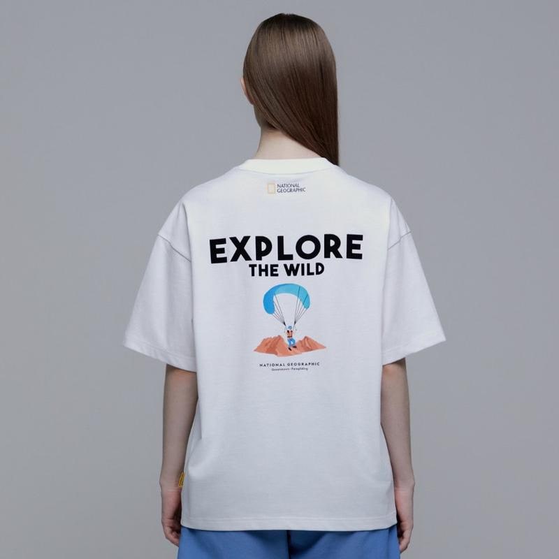 N242UTS906 アクティビティエクスプローラー半袖Tシャツ WHITE