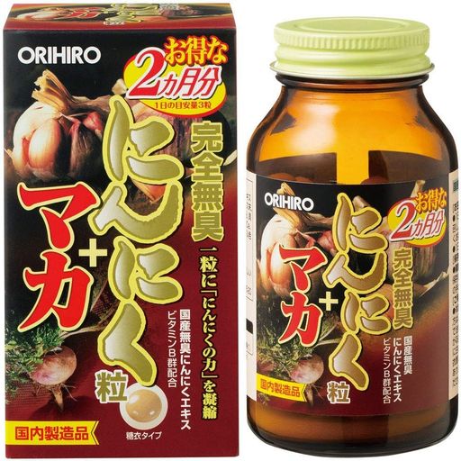 オリヒロ 完全無臭にんにく粒 180粒【3本セット】