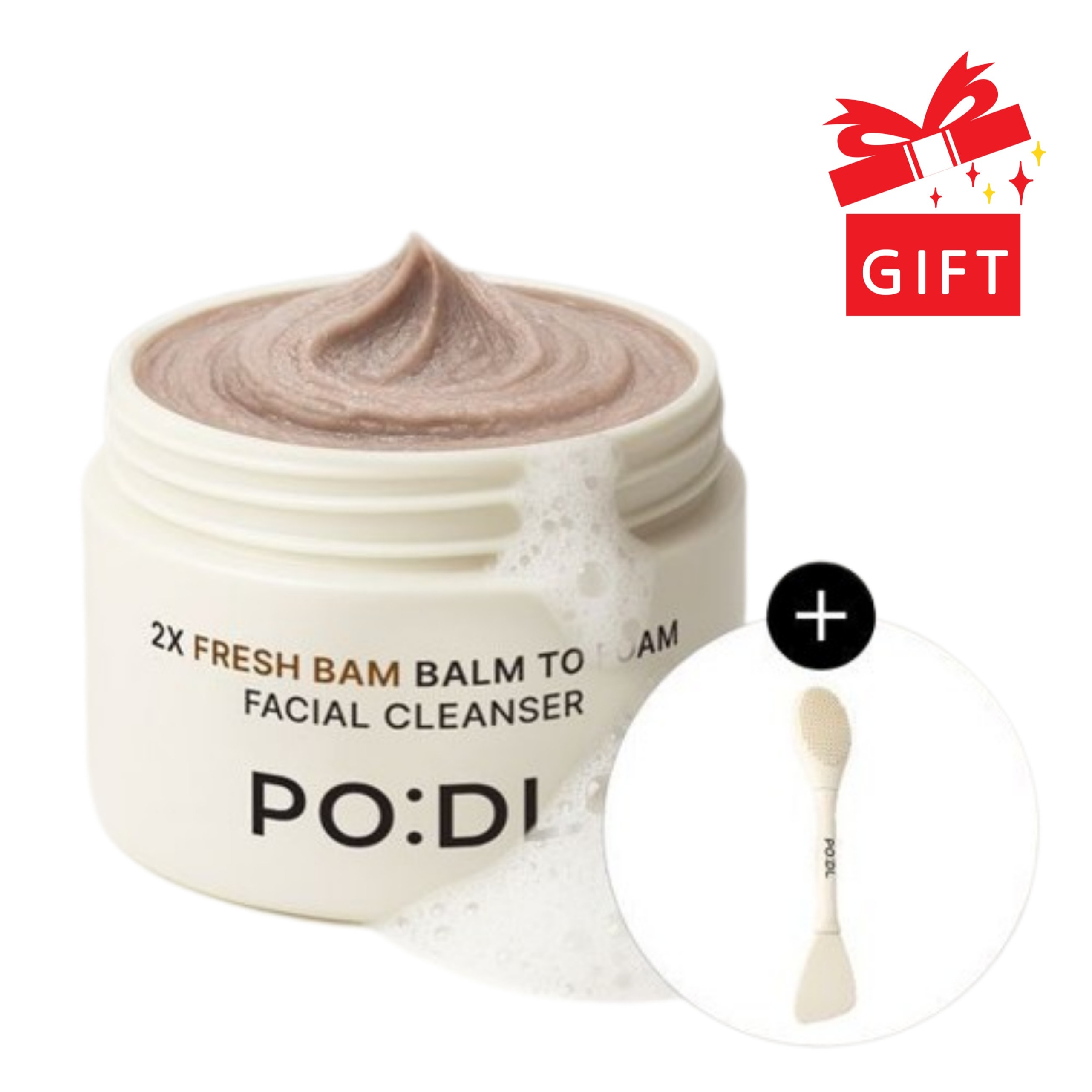 [毛穴ブラシ贈呈] フォードル 2エックス フレッシュボム バンツーフォーム 130ml 企画/オールインワンクレンジング