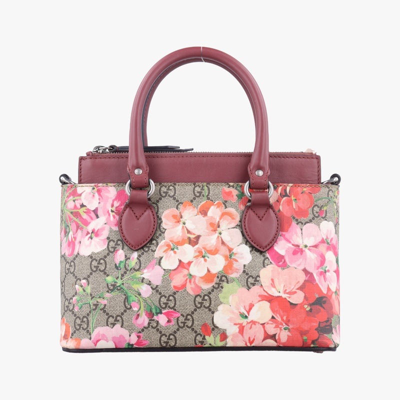 GGブルームスベージュ×マルチカラーPVCコーティングキャンバス453177E021210390中古