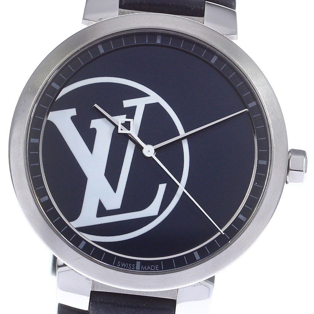 ルイヴィトン LOUIS VUITTON QA001 タンブール スリム 100本限定 クォーツ メンズ _749852【中古】 86,185円
