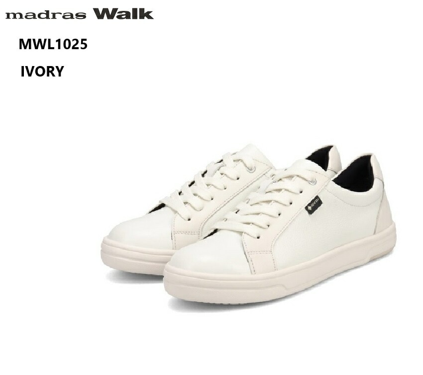(マドラスウォーク)madras Walk MWL1025 GORE-TEX レディス 厚底レザーカジュアルウォーキングスニーカー トラベル ウォーキングなどさまざまなライフスタイルのシーンで雨の日も