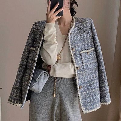 新品大きいサイズ♡ ノコオーノ♡ プリーツ♡ジャケット♡コサージュ付