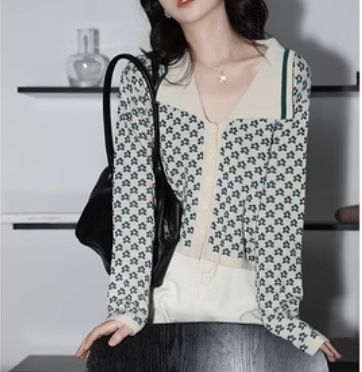 レディース トップス ジャケット ニット セーター カーディガン アウター 上着 ショート マキシ 長袖 襟付き ポロカラー ストレート 裾ワイド 前開き ニット かわいい おしゃれ かっこいい