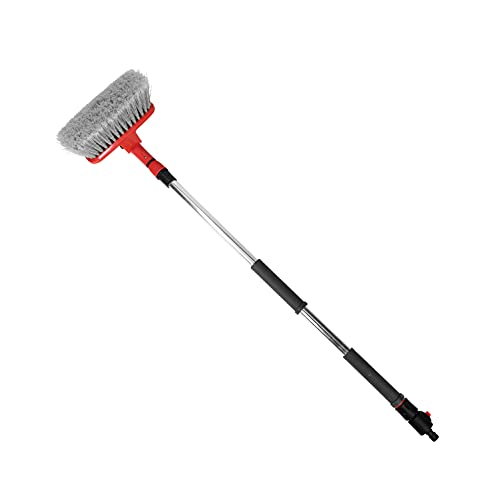 セフティー3(Safety-3) ロング伸縮 散水お掃除ブラシ 約100~150cm ホース直結 ブラシに通水 手元で止水可能 SSB-2