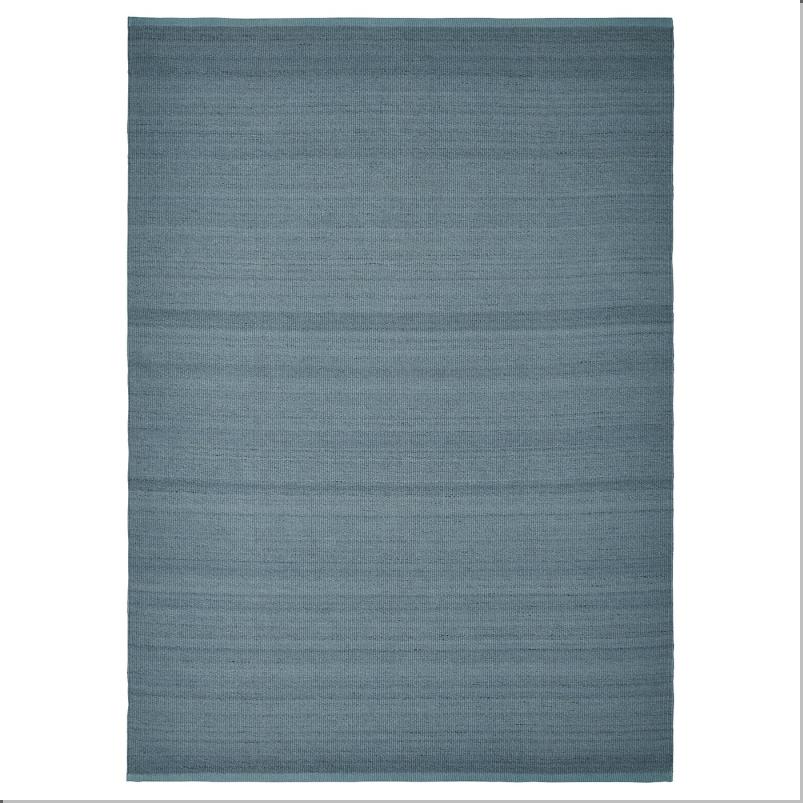 TIDTABELL ティードタベル ラグ 平織り - グレーブルー 133x195 cm