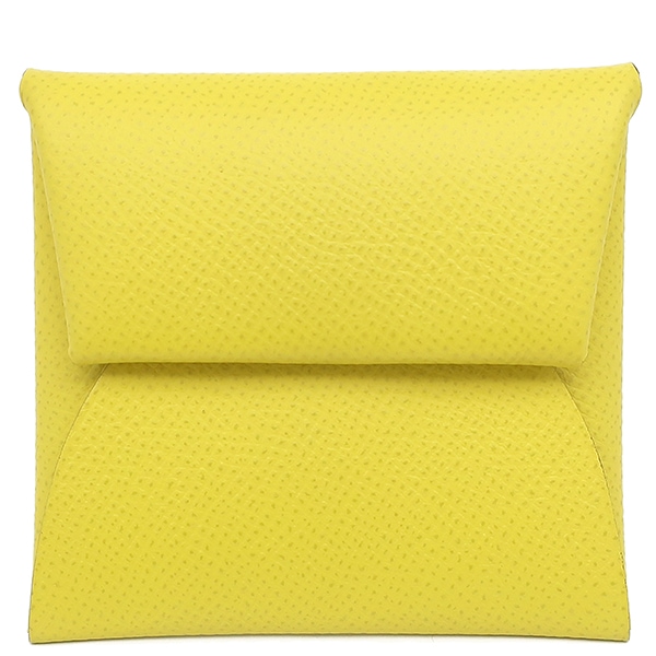 エルメス HERMES コインケース バスティア ヴォーエプソン ライム シルバー金具 黄色 D刻印 【箱】【中古】 26,111円