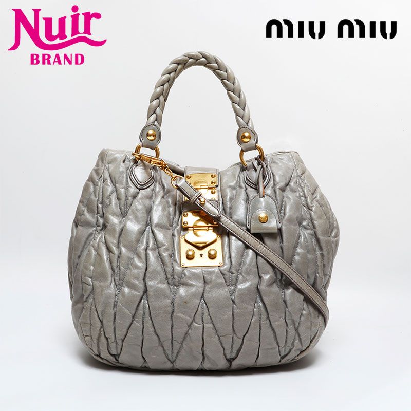 ハンドバッグ グレー WS21822