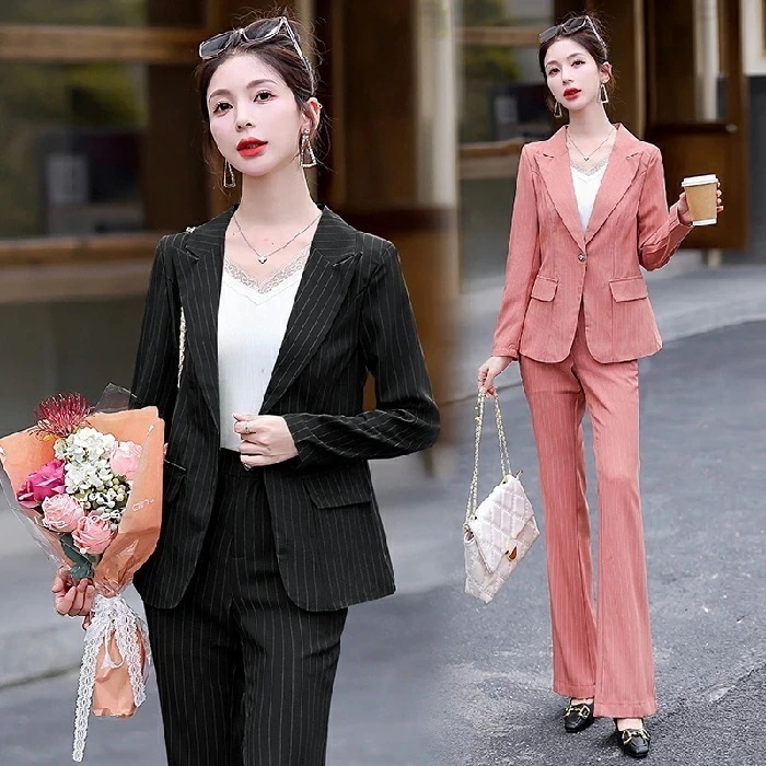 パンツ セットアップ レディース 結婚式 2点セット ストライプ フォーマル ワイドパンツ テーラードジャケット ジャケット 大きいサイズ カジュアル ビジネス 冠婚葬祭 通勤 お受験 新卒 入学式