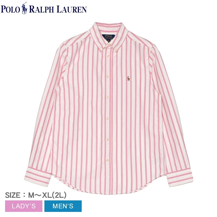 OXFORD MESH SP SHIRT - STRIPE 323935056 メンズ レディース シャツ 長袖 トップス ウェア ボタンダウン リトルポニー ストライプ