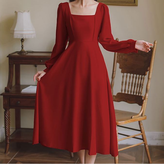 ドレス ワンピース レディース パーティドレス オケージョン 結婚式ドレス ミモレ丈 ロング丈