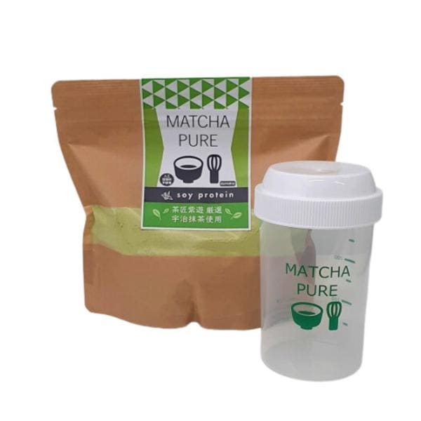 ピュアパートナー 抹茶ピュア ソイプロテイン人工甘味料不使用 500g プロテインパウダー 国内加工 【オリジナルシェーカー付き】