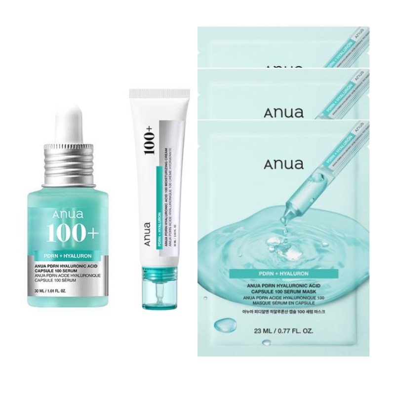 [PDRN3種SET]PDRNヒアルロン酸100モイスチャライジングクリーム, 60ml+PDRN ヒアルロン酸カプセル 100 セラム 30ml+PDRNヒアルロン酸カプセル100セラムマスクパック