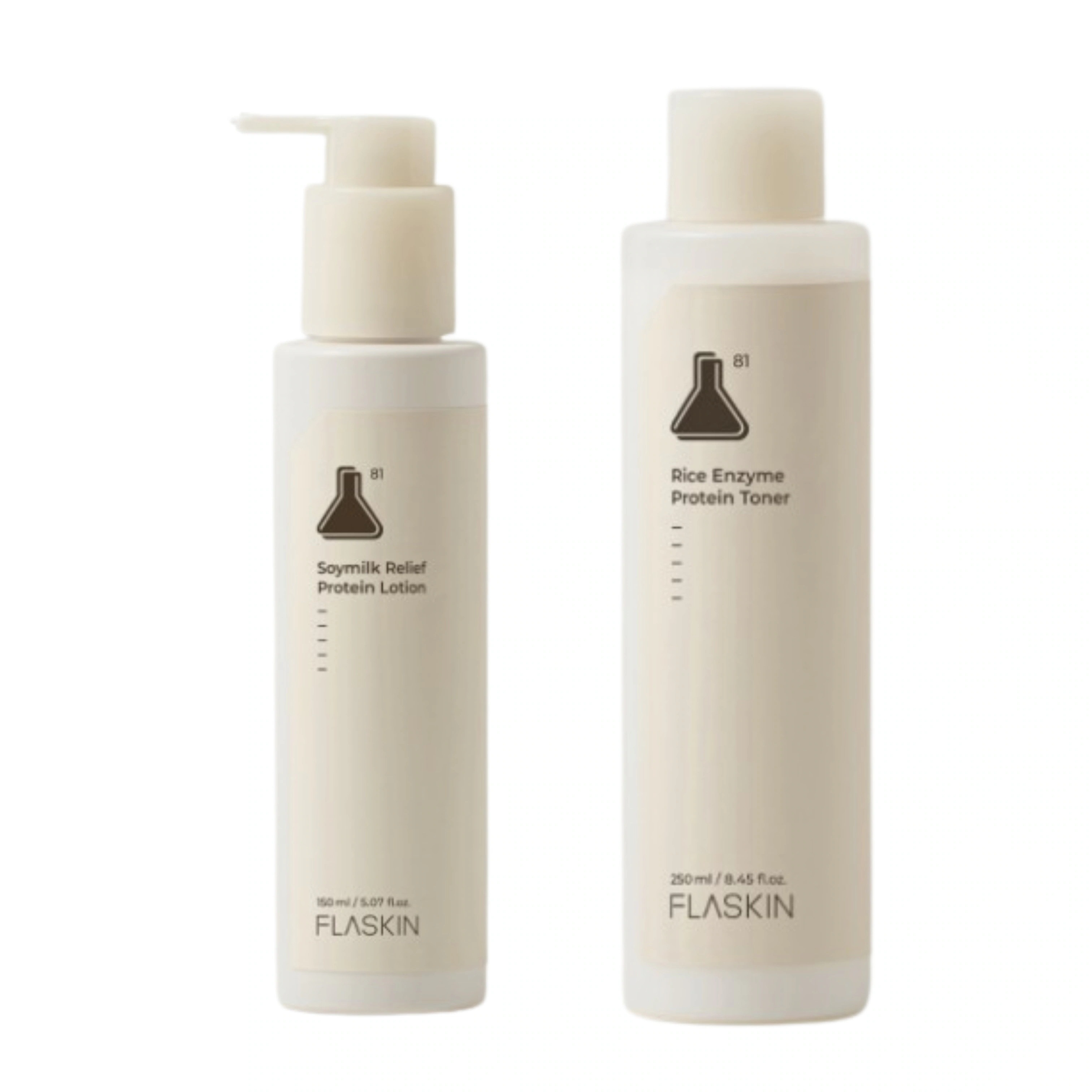 [プラスキン]純白豆乳タンパク質乳液 150ml+白米一番搾りタンパク質トナー 250ml