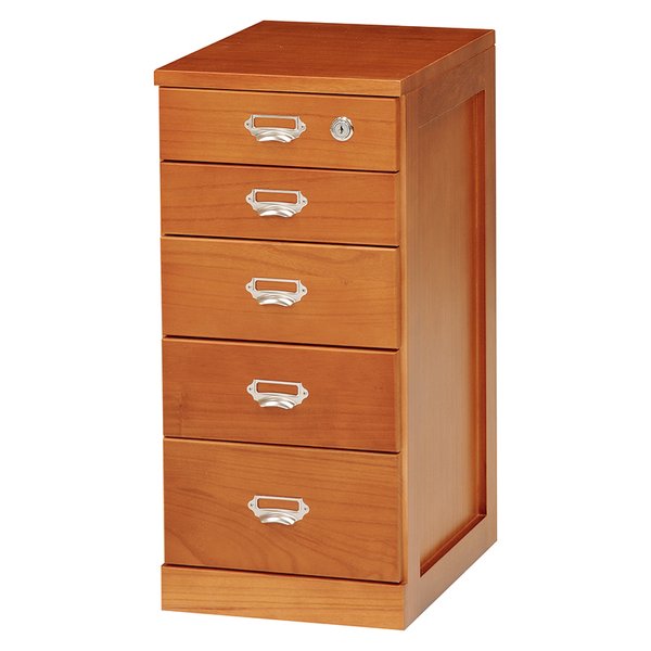 チェスト 書類チェスト 5段 幅28 A4対応 引き出し 鍵付き すき間収納 小物収納