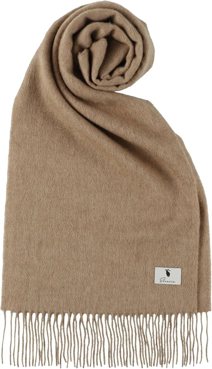 エレンシア カシミヤ １００％ マフラー レディース メンズ 無地 全９色( ブラウン) 6,261円