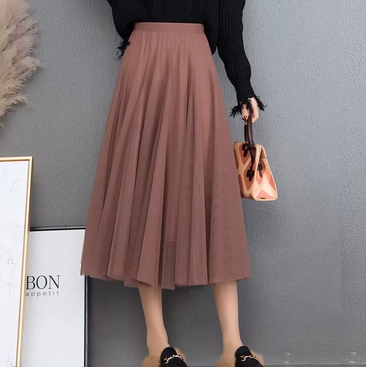 スカート チュールスカート チュール ミモレ ミモレ丈 ロング ロング丈 フレア Aライン 透け感 かわいい 可愛い きれいめ シンプル 大人 上品 おしゃれ お洒落 大人可愛い 大人女子 こなれ感