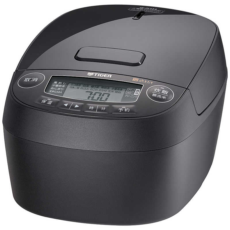 タイガー　TIGER　炊飯器 5.5合 炊きたて 圧力IHジャー 遠赤3層土鍋コート釜 モーブブラック　JPV-Y100KV