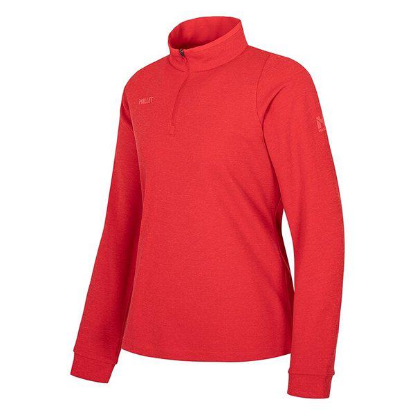 アウトドア 女性 秋 登山 ジップアップTシャツMXUFT513RD_IC