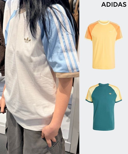 adidas アディダス オリジナルス サマーグロー カリ 半袖Tシャツ S アディダス オリジナルス サマーグロー カリ 半袖Tシャツ