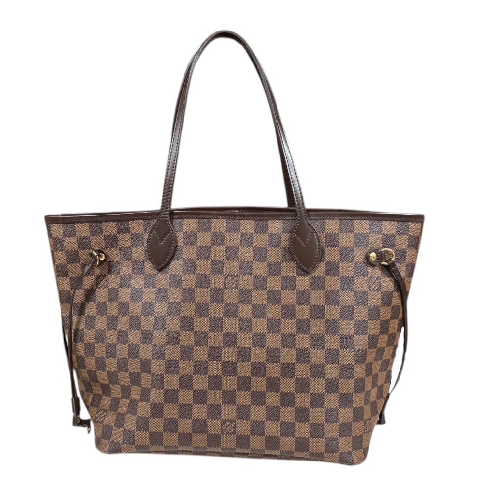 ルイヴィトン ネヴァーフルMM ダミエ トートバッグ ダミエキャンバス N51105 ブラウン LOUIS VUITTON 中古