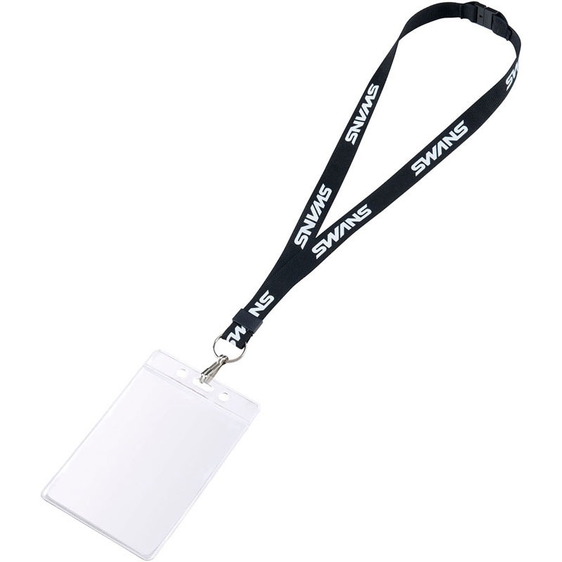 【ロット販売：入り数20】SA-111 IDケース用ストラップ 水泳 グッズ sa111-bk