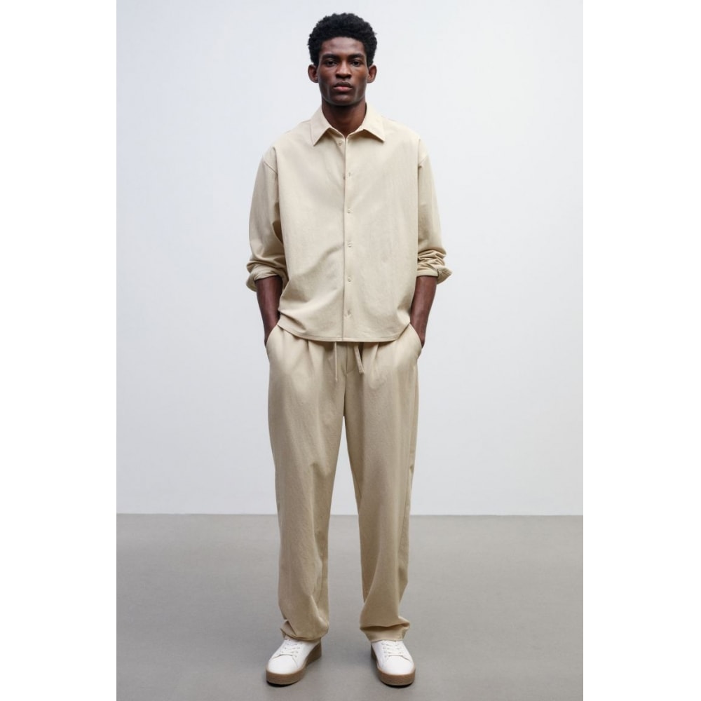 H&Mリラックスフィットパンツライトベージュ 9,065円