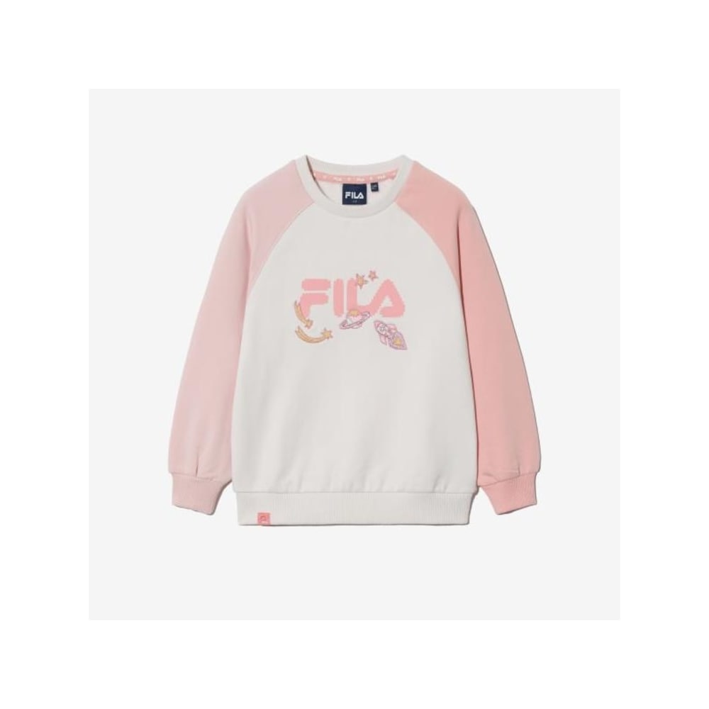 [FILA KIDS] TOD ラグランカラーブロックスウェットシャツ (FK2POG4501X_PEL) Q0ZFK2POG4501XPEL