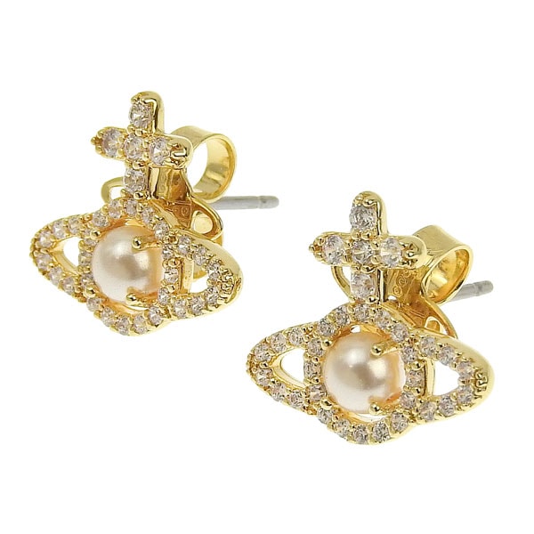 ヴィヴィアンウエストウッド アクセサリー レディース ピアス ゴールド OLYMPIA PEARL EARRINGS 623007R-02R143-SM VIVIENNE WESTWOOD