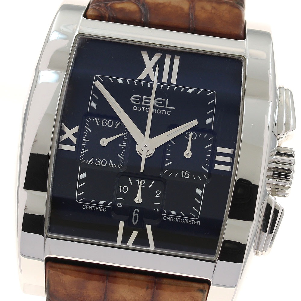 エベル EBEL E9137J40 タラワ デイト クロノグラフ 自動巻き メンズ 箱付き_923483【中古】